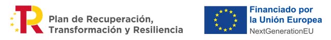 Plan de recuperación, transformación y resiliencia gobierno de españa. Financiado por la Unión Europea, fondos FEDER Plan de recuperación, transformación y resiliencia gobierno de españa. Financiado por la Unión Europea, fondos FEDER